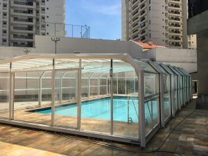 Cobertura Telescopica Retrátil de Piscina